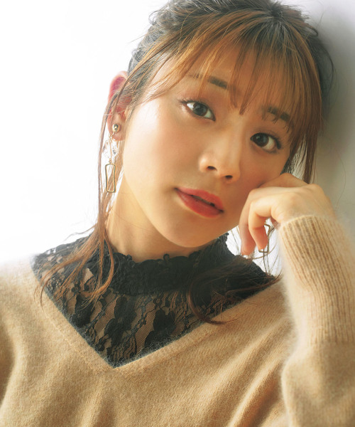GeeRA(ジーラ)の「レース切替裏シャギープルオーバー(Tシャツ/カットソー・レディース・ブラック/グレー/ボルドー/オフホワイト/ブラウン・X-LARGE/SMALL/MEDIUM/LARGE)」の3枚目の写真