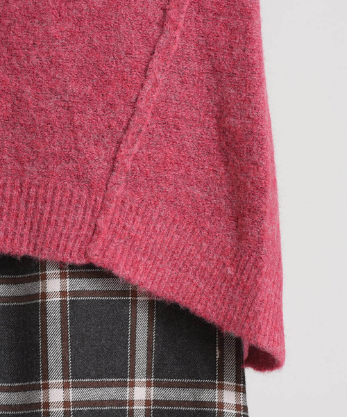 LIPSTAR（リップスター）の「カラートップブークレータートルニット（ニット/セーター・レディース・ネイビー/ピンク/イエロー/グレー・M）」の17枚目の写真