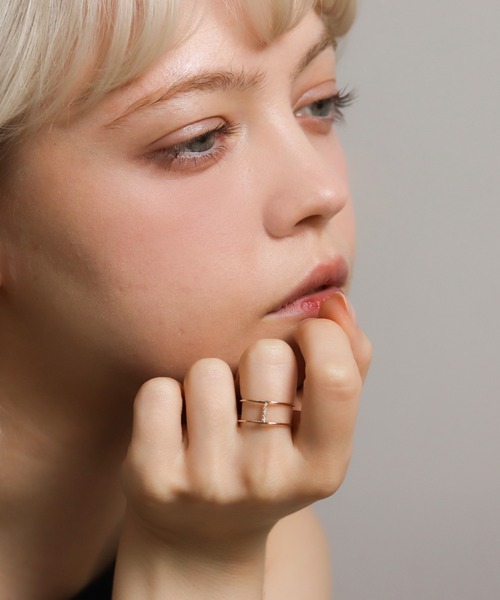 cui-cui（キュイキュイ）の「ダイヤモンド リング | K10YG 〈世界最小〉（リング・レディース・イエローゴールド・#13/#7/#9/#11）」の6枚目の写真