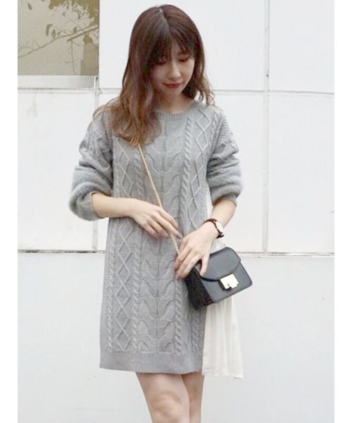 セール ブランド古着 ニットワンピース ワンピース Mercuryduo マーキュリーデュオ のファッション通販 Zozoused