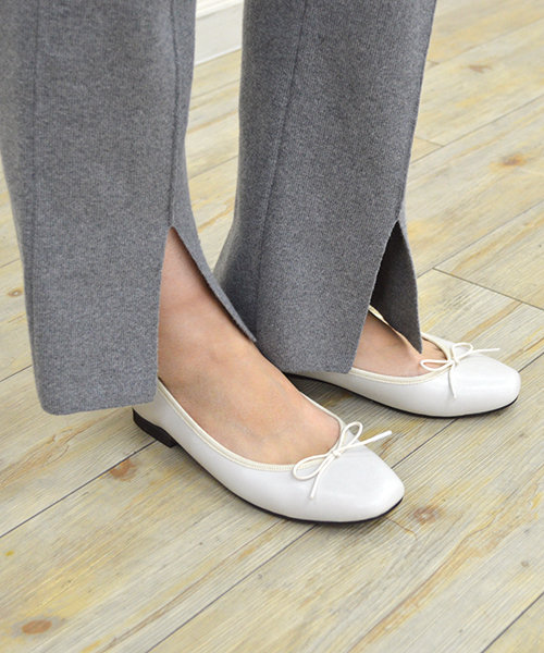 JELLY BEANS（ジェリービーンズ）の「【WEB限定】【Made in Japan】スクエアトゥバレエシューズ(103-71370)JELLY BEANS(ジェリービーンズ)（バレエシューズ・レディース・ブラック/パープル/シルバー/アイボリー/マルチ/ストライプ・23/24/25/22/22.5/24.5/23.5）」の7枚目の写真