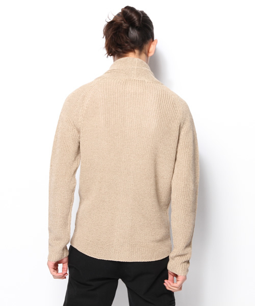 KATHARINE HAMNETT LONDON （キャサリンハムネットロンドン）の「COTTON TAPE CARDIGAN / コットンテープカーディガン（カーディガン/ボレロ・メンズ・ホワイト/モカ/ブルー・MEDIUM/LARGE）」の8枚目の写真