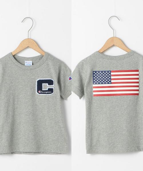 Champion チャンピオン の 店舗限定 Coen キッズ ジュニア Champion チャンピオン ワッペンtシャツ Tシャツ カットソー Wear