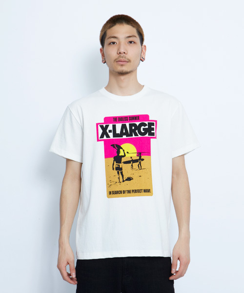 XLARGE（エクストララージ）の「S/S TEE THE ENDLESS SUMMER LOGO（Tシャツ/カットソー・メンズ・ブラック/ホワイト・MEDIUM/SMALL/X-LARGE/LARGE）」の2枚目の写真