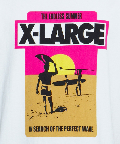 XLARGE（エクストララージ）の「S/S TEE THE ENDLESS SUMMER LOGO（Tシャツ/カットソー・メンズ・ブラック/ホワイト・MEDIUM/SMALL/X-LARGE/LARGE）」の5枚目の写真