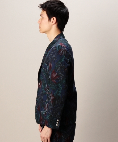 MONKEY TIME(モンキータイム)の「MT∴ ダークトロピカル プリント 3B ブレザー◆(テーラードジャケット・メンズ・ブラック/ネイビー・MEDIUM/SMALL/LARGE)」の13枚目の写真