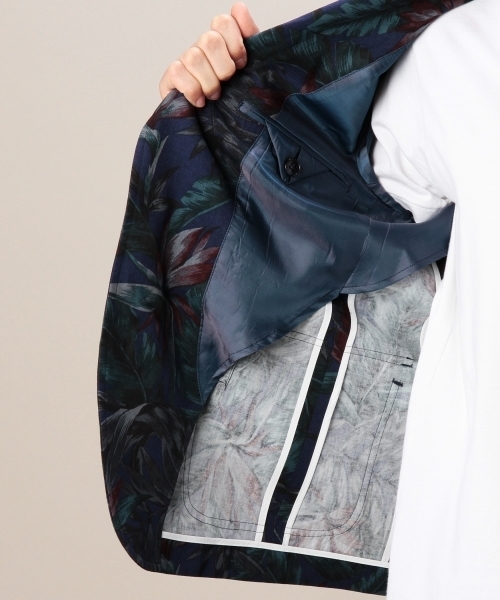 MONKEY TIME(モンキータイム)の「MT∴ ダークトロピカル プリント 3B ブレザー◆(テーラードジャケット・メンズ・ブラック/ネイビー・MEDIUM/SMALL/LARGE)」の18枚目の写真