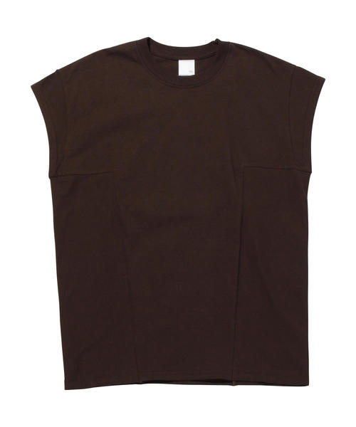 MONKEY TIME(モンキータイム)の「<PRE_> GUSSET SLEEVELESS T/ノースリーブ(Tシャツ/カットソー・メンズ・ダークブラウン/オリーブ・MEDIUM/LARGE)」の2枚目の写真