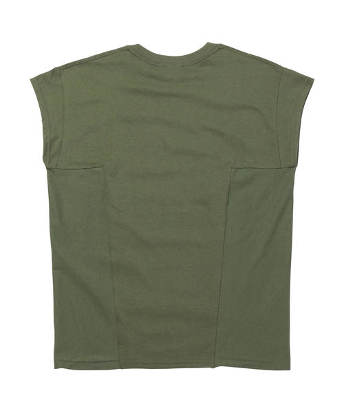 MONKEY TIME(モンキータイム)の「<PRE_> GUSSET SLEEVELESS T/ノースリーブ(Tシャツ/カットソー・メンズ・ダークブラウン/オリーブ・MEDIUM/LARGE)」の3枚目の写真
