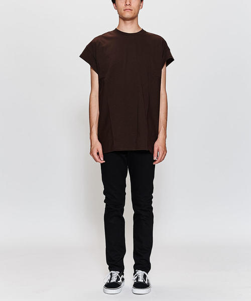MONKEY TIME(モンキータイム)の「<PRE_> GUSSET SLEEVELESS T/ノースリーブ(Tシャツ/カットソー・メンズ・ダークブラウン/オリーブ・MEDIUM/LARGE)」の13枚目の写真