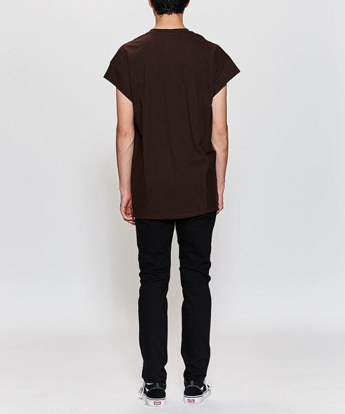MONKEY TIME(モンキータイム)の「<PRE_> GUSSET SLEEVELESS T/ノースリーブ(Tシャツ/カットソー・メンズ・ダークブラウン/オリーブ・MEDIUM/LARGE)」の14枚目の写真