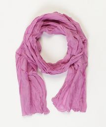 RAMUDA（ラムダ）の「シルク混シワ加工無地ストール（ストール/ショール）」