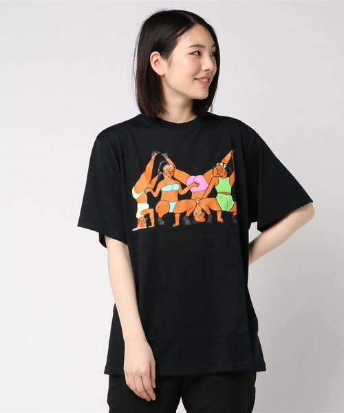 PUNYUS（プニュズ）の「レゲエダンサーズTシャツ（Tシャツ/カットソー・レディース・ホワイト/ブラック/ライトイエロー・4/3）」の3枚目の写真