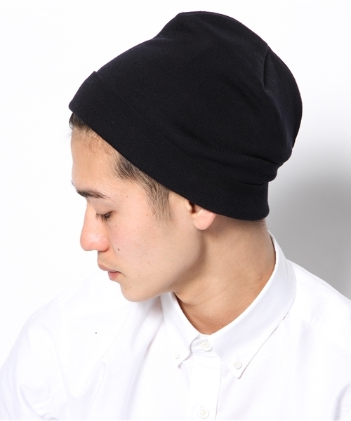 BEAUTY&YOUTH UNITED ARROWS（ビューティーアンドユースユナイテッドアローズ）の「BY コットン ビーニー（ニットキャップ/ビーニー・メンズ・ブラック/ライトグレー/ベージュ/ネイビー・フリー）」の2枚目の写真
