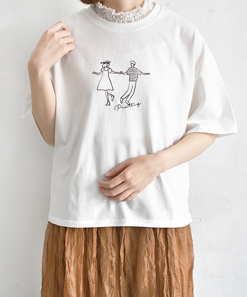 PairPair（ペアペア）の「カップルプリントTシャツ（Tシャツ
