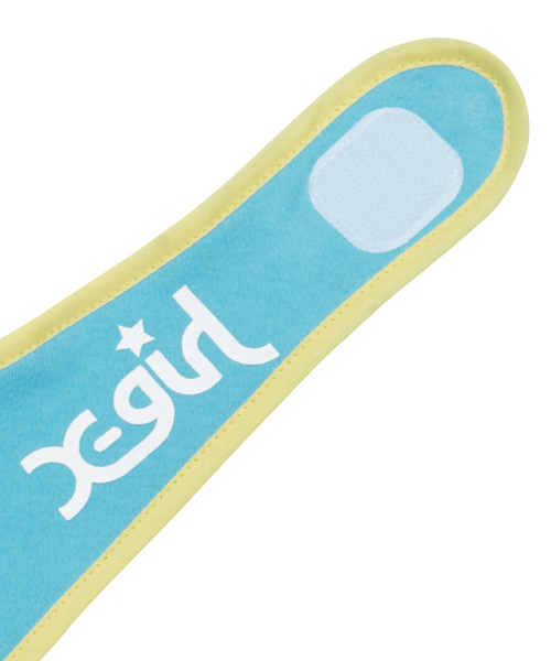 X-girl Stages（エックスガールステージス）の「XGS  BIB  SMILEY（スタイ/よだれかけ・キッズ・アッシュグレー/ピンク/ブルー・ONE SIZE）」の5枚目の写真