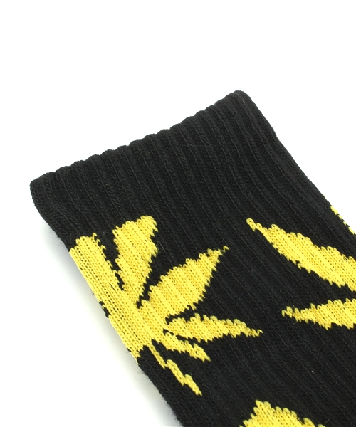 BEAMS（ビームス）の「HUF / HUF X WU-TANG PLANTLIFE SOCKS（ソックス/靴下・メンズ・ブラック/イエロー・ONE SIZE）」の3枚目の写真
