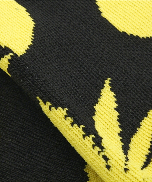 BEAMS（ビームス）の「HUF / HUF X WU-TANG PLANTLIFE SOCKS（ソックス/靴下・メンズ・ブラック/イエロー・ONE SIZE）」の5枚目の写真