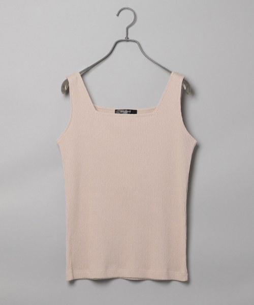 PAGEBOY(ページボーイ)の「テレコスクエアタンク(Tシャツ/カットソー・レディース・ブラック/ダークブラウン/ベージュ/オフホワイト・FREE)」の20枚目の写真