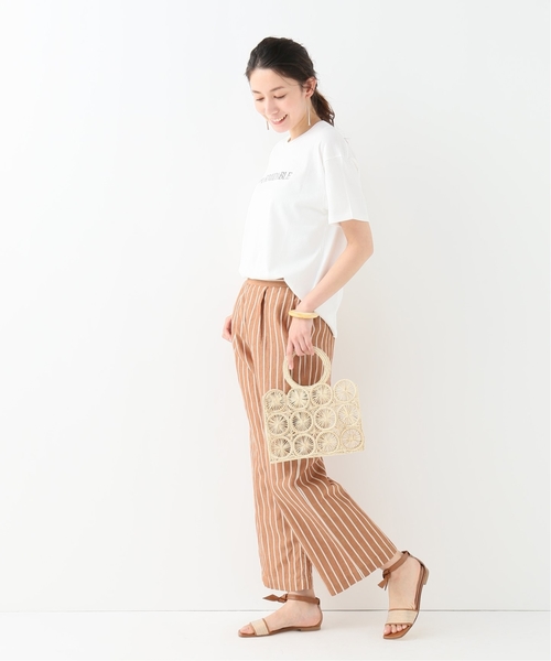 IENA（イエナ）の「LUANA コットンリネンパンツ◆（その他パンツ・レディース・タン/イエロー・FREE）」の9枚目の写真