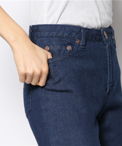 KariAng（カリアング）の「BLUストレートスリム（デニムパンツ・レディース・ブルー系・MEDIUM/X-SMALL/SMALL）」の6枚目の写真