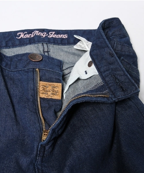 KariAng（カリアング）の「BLUストレートスリム（デニムパンツ・レディース・ブルー系・MEDIUM/X-SMALL/SMALL）」の3枚目の写真