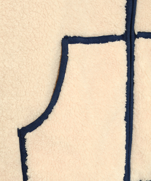 Candy Stripper（キャンディストリッパー）の「BRAVE DINOSAUR BOA ジャケット（ブルゾン・レディース・ベージュ/ダークグレー/グレー・2）」の9枚目の写真