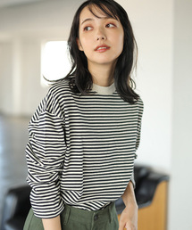 長袖前後差プルオーバー〇*
