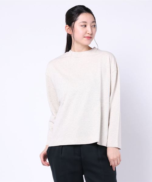CRAFT STANDARD BOUTIQUE(クラフトスタンダードブティック)の「長袖前後差プルオーバー〇*(Tシャツ/カットソー・レディース・ダークグレー/ホワイト系その他/ブラック系その他4/グレー系その他4/キャメル/その他7・M/L)」の9枚目の写真