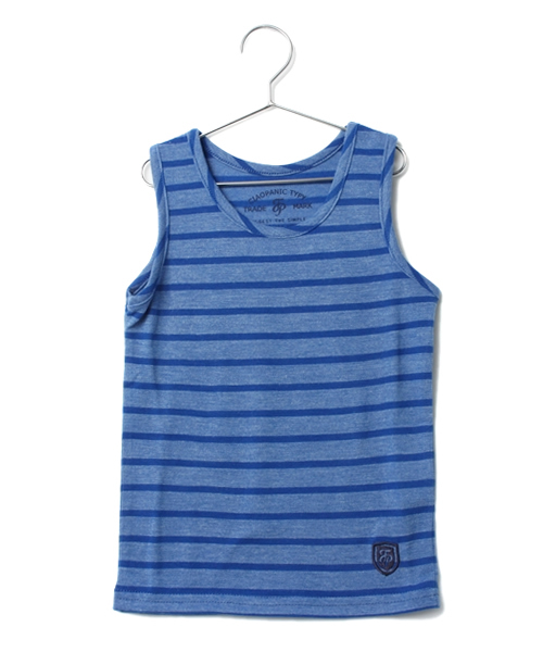 CIAOPANIC TYPY(チャオパニックティピー)の「KIDS ワンポイントタンクトップ(タンクトップ・キッズ・ブラック/チャコールグレー/ホワイト/ターコイズブルー/ブルー/ピンク/グレー・115/135/125/95/105)」の6枚目の写真