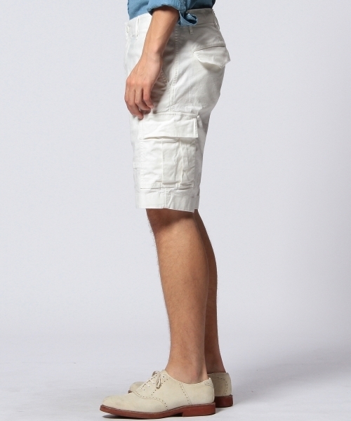 UNITED ARROWS(ユナイテッドアローズ)の「UAS コットンストレッチ カーゴショーツ ◆(カーゴパンツ・メンズ・ホワイト/ケリー・X-LARGE/SMALL/MEDIUM/LARGE/X-SMALL)」の3枚目の写真