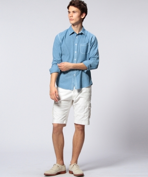 UNITED ARROWS(ユナイテッドアローズ)の「UAS コットンストレッチ カーゴショーツ ◆(カーゴパンツ・メンズ・ホワイト/ケリー・X-LARGE/SMALL/MEDIUM/LARGE/X-SMALL)」の9枚目の写真