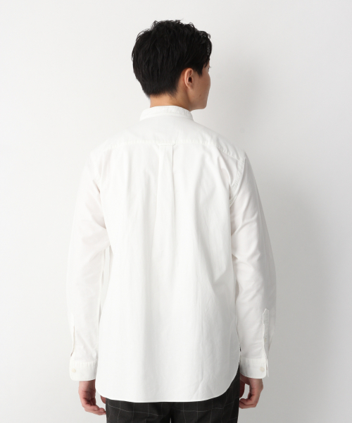GLOBAL WORK（グローバルワーク）の「ファインスムースバンドシャツ/842452（シャツ/ブラウス・メンズ・ホワイト/ブルー/グリーン系その他・SMALL/MEDIUM/LARGE/X-LARGE）」の10枚目の写真