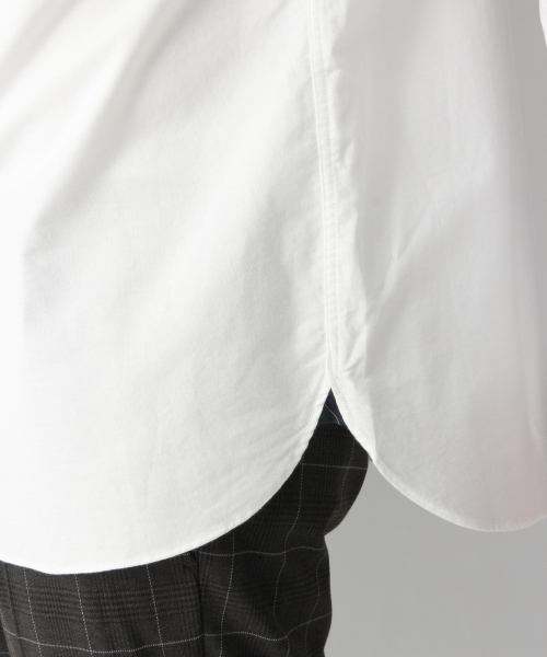 GLOBAL WORK（グローバルワーク）の「ファインスムースバンドシャツ/842452（シャツ/ブラウス・メンズ・ホワイト/ブルー/グリーン系その他・SMALL/MEDIUM/LARGE/X-LARGE）」の6枚目の写真