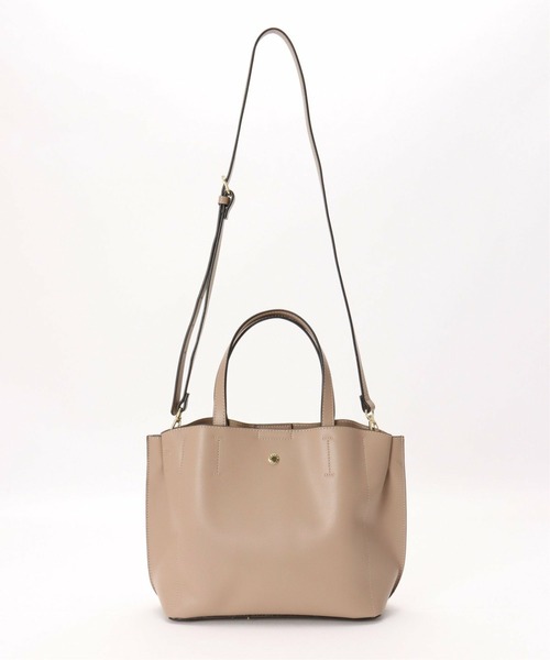 Legato Largo（レガートラルゴ）の「Legato Largo 軽量PU2WAYショルダーバッグ（ショルダーバッグ・レディース・ブラック/ターコイズブルー/キャメル/レンガ/ベージュ/ミント/グリーン/ブラウン/オフホワイト/ダークグレー・FREE）」の5枚目の写真