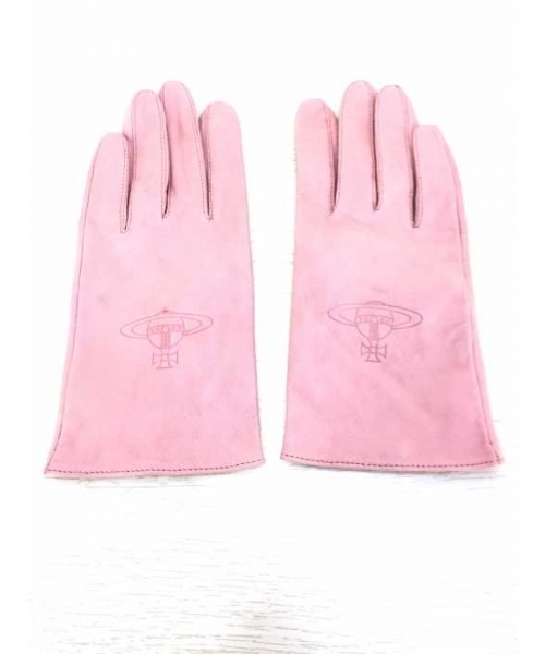 Vivienne Westwood ピンク レザー手袋 Vivienne Westwood ピンク レザー手袋 Vivienne Westwood ピンク