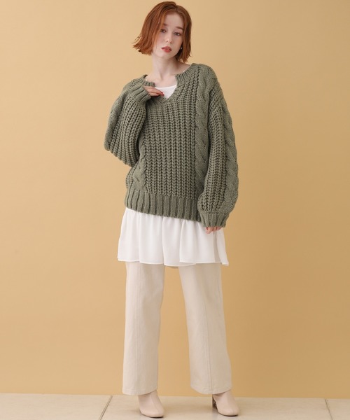 one after another NICE CLAUP（ワンアフターアナザーナイスクラップ）の「ティアードチュニック（チュニック・レディース・オフホワイト/ホワイト系その他・FREE）」の19枚目の写真