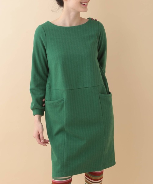 セール ヘリンボーンジャカードワンピース ワンピース Jocomomola ホコモモラ のファッション通販 Zozotown