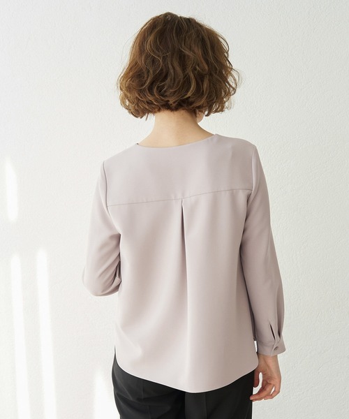 ROPE' PICNIC(ロペピクニック)の「【360°ウルトラストレッチ】【セットアップ対応】フロントホックブラウス(シャツ/ブラウス・レディース・ホワイト/ベージュ/ネイビー/イエロー系その他3/ライトグレー/ライトグリーン/ブラック/グリーン系その他/ピンク・40/38)」の12枚目の写真