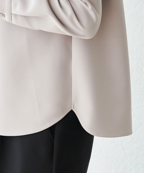 ROPE' PICNIC(ロペピクニック)の「【360°ウルトラストレッチ】【セットアップ対応】フロントホックブラウス(シャツ/ブラウス・レディース・ホワイト/ベージュ/ネイビー/イエロー系その他3/ライトグレー/ライトグリーン/ブラック/グリーン系その他/ピンク・40/38)」の16枚目の写真