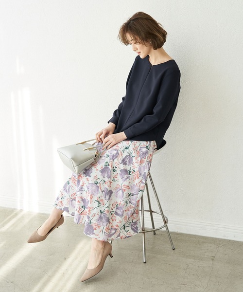 ROPE' PICNIC(ロペピクニック)の「【360°ウルトラストレッチ】【セットアップ対応】フロントホックブラウス(シャツ/ブラウス・レディース・ホワイト/ベージュ/ネイビー/イエロー系その他3/ライトグレー/ライトグリーン/ブラック/グリーン系その他/ピンク・40/38)」の19枚目の写真