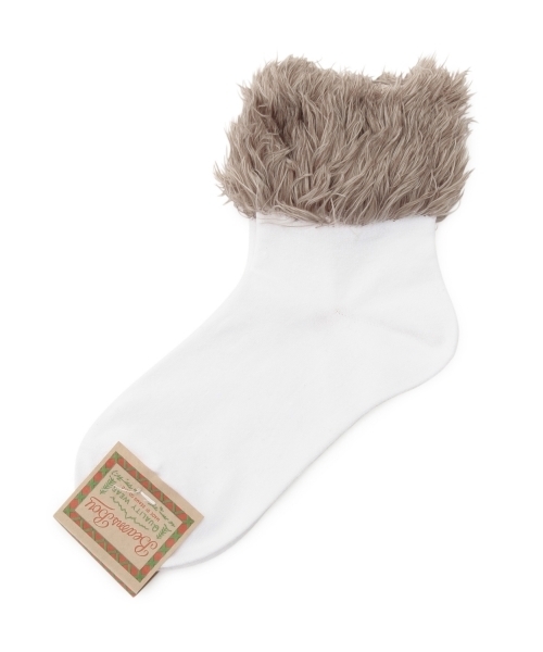 BEAMS BOY（ビームスボーイ）の「BEAMS BOY / ファー ソックス（ソックス/靴下・レディース・ホワイト/ブラック/ネイビー・ONE SIZE）」の19枚目の写真
