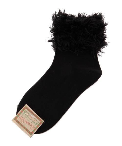 BEAMS BOY（ビームスボーイ）の「BEAMS BOY / ファー ソックス（ソックス/靴下・レディース・ホワイト/ブラック/ネイビー・ONE SIZE）」の20枚目の写真