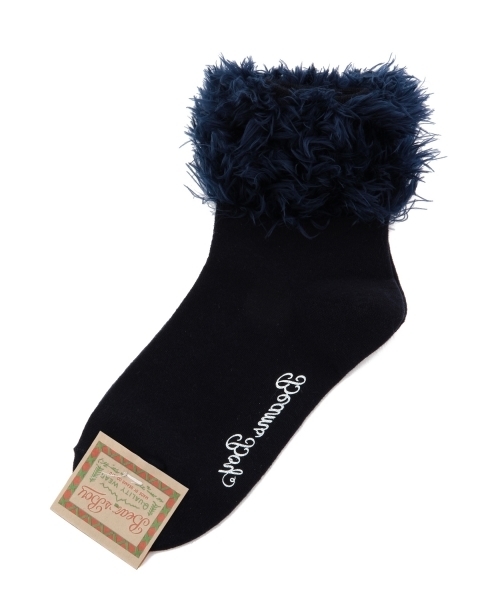 BEAMS BOY（ビームスボーイ）の「BEAMS BOY / ファー ソックス（ソックス/靴下・レディース・ホワイト/ブラック/ネイビー・ONE SIZE）」の21枚目の写真