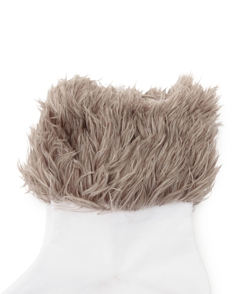BEAMS BOY（ビームスボーイ）の「BEAMS BOY / ファー ソックス（ソックス/靴下・レディース・ホワイト/ブラック/ネイビー・ONE SIZE）」の22枚目の写真