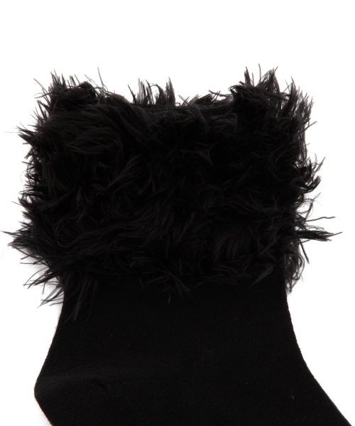 BEAMS BOY（ビームスボーイ）の「BEAMS BOY / ファー ソックス（ソックス/靴下・レディース・ホワイト/ブラック/ネイビー・ONE SIZE）」の13枚目の写真