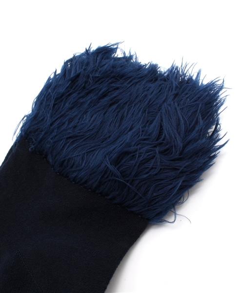 BEAMS BOY（ビームスボーイ）の「BEAMS BOY / ファー ソックス（ソックス/靴下・レディース・ホワイト/ブラック/ネイビー・ONE SIZE）」の5枚目の写真