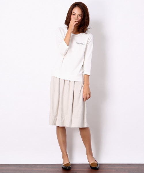 MYSELF ABAHOUSE(マイセルフアバハウス)の「タックギャザーSK(スカート・レディース・アイボリー/ベージュ/ブラウン系その他/ネイビー・FREE)」の14枚目の写真