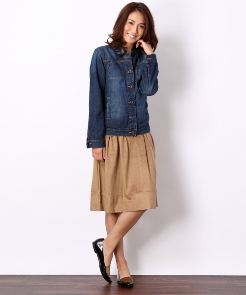 MYSELF ABAHOUSE(マイセルフアバハウス)の「タックギャザーSK(スカート・レディース・アイボリー/ベージュ/ブラウン系その他/ネイビー・FREE)」の16枚目の写真