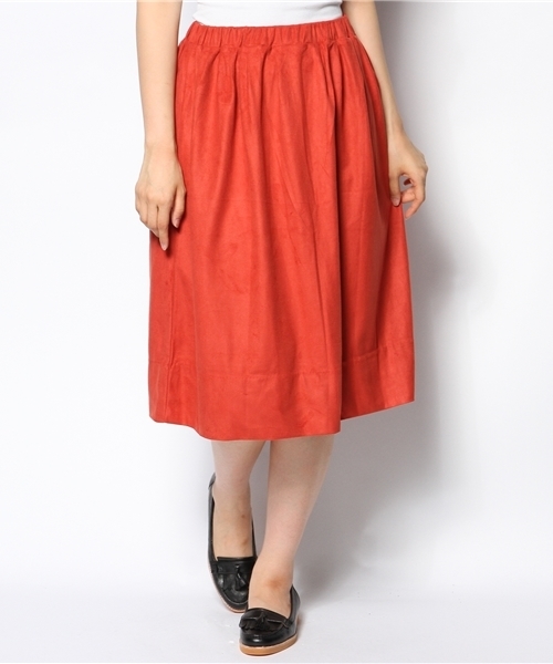 MYSELF ABAHOUSE(マイセルフアバハウス)の「タックギャザーSK(スカート・レディース・アイボリー/ベージュ/ブラウン系その他/ネイビー・FREE)」の11枚目の写真